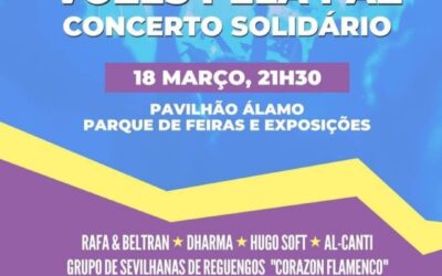 VOZES PELA PAZ – CONCERTO SOLIDÁRIO  DIA 18 DE MARÇO DE 2022