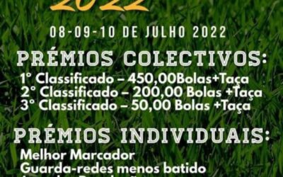 Torneio de Verão em Perolivas dias 8, 9 e 10 de junho