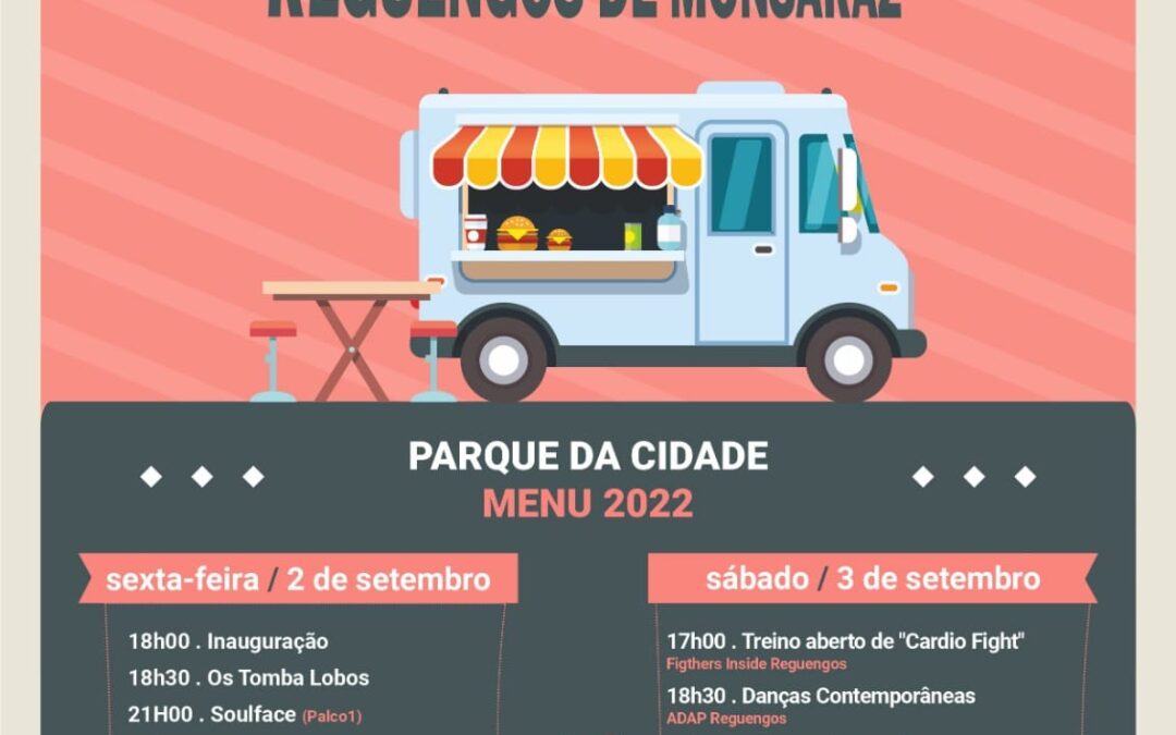 FESTIVAL STREET FOOD REGUENGOS DE MONSARAZ 2 E 3 DE SETEMBRO