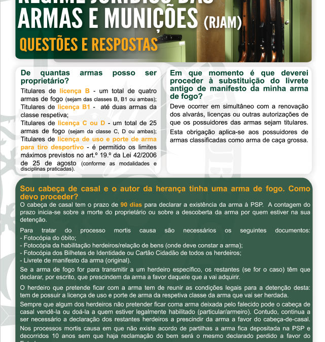 Regime Jurídico das Armas e Munições